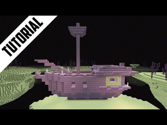 Minecraft: How to Build an End Ship (Step By Step)