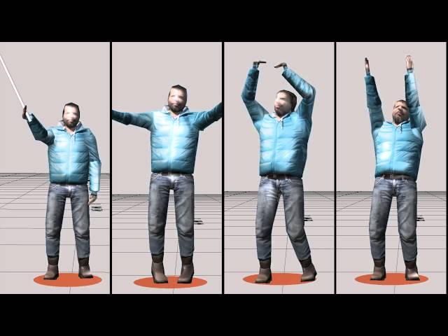 Motion capture для массовки. Захват движения  тела, пальцев и мимики без последующей чистки.