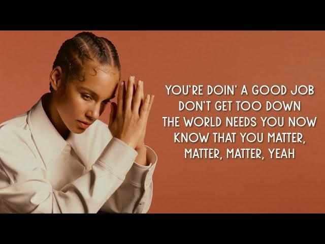 Alicia Keys - Good Job (Lyrics)