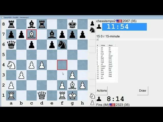 Standard Chess #93: IM Bartholomew vs. chesstempo2 (Semi-Slav Defense)