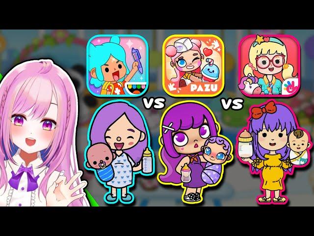 NEWBORN BABY! Avatar World vs YOYA vs TOCA LIFE WORLD ️