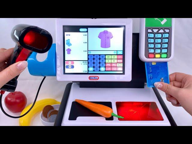 [toy asmr] American Cash Register PlaySet ASMR Satisfying with Unboxing No Talking | Review Toys