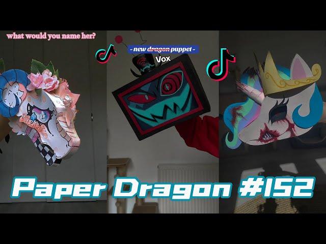 Dragon Puppet Crafts - Paper Dragon TikTok Compilation #152