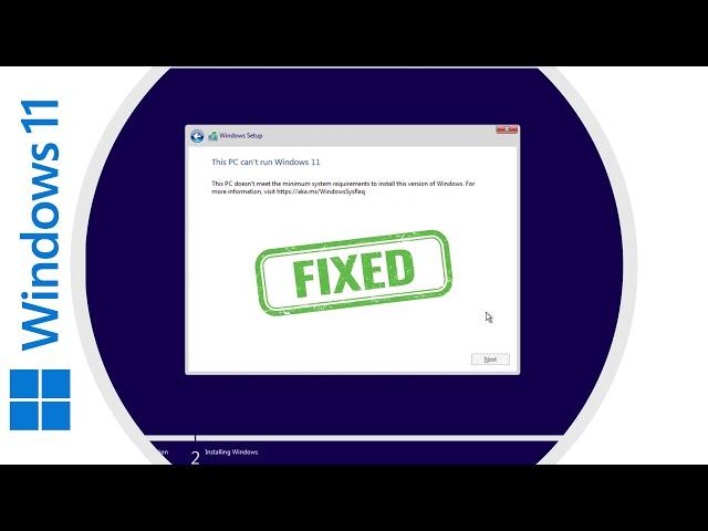 This PC can't run windows 11 [FIXED 2024]
