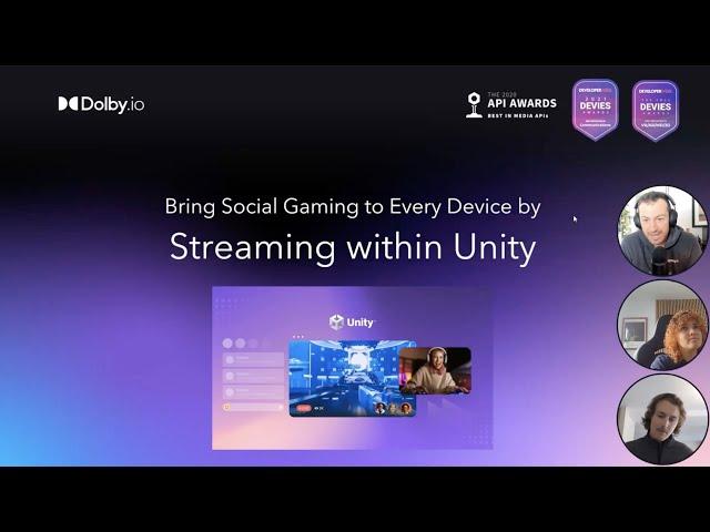 Bringing Social Gaming to Every Device with Unity and Dolby.io