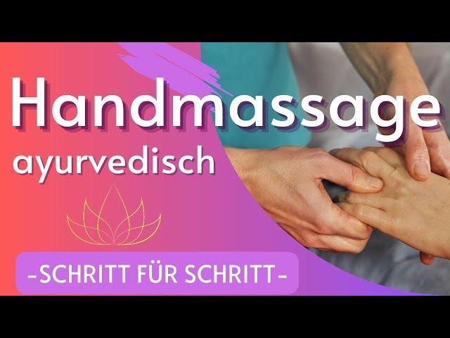 Handmassage: Gelenke stärken (Ayurvedische Anleitung) mit Sabine Steenbuck // Yoga Vidya