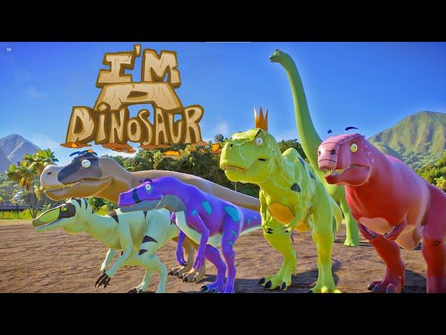 I'm A Dinosaur visits Jurassic World Park for an Awesome Adventure - T-Rex,  Giganotosaurus & more