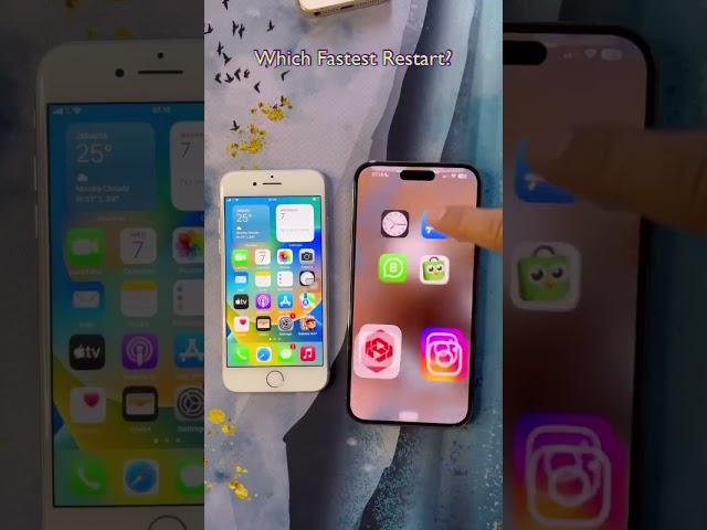 #iphone14promax #iphone8 which fastest restart ? #shorts