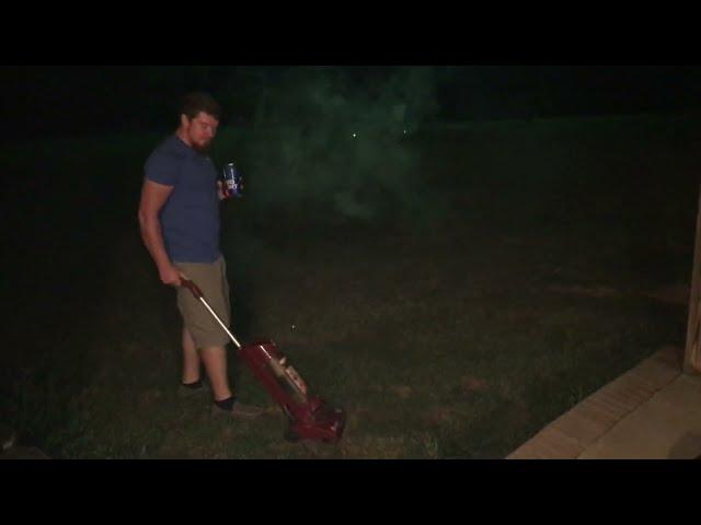 Vacuuming the Lawn at Midnight