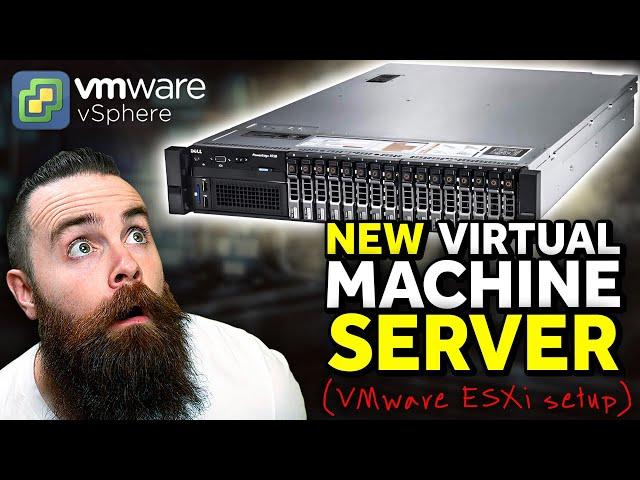 i bought a new SERVER!! (VMware ESXi Setup and Install)