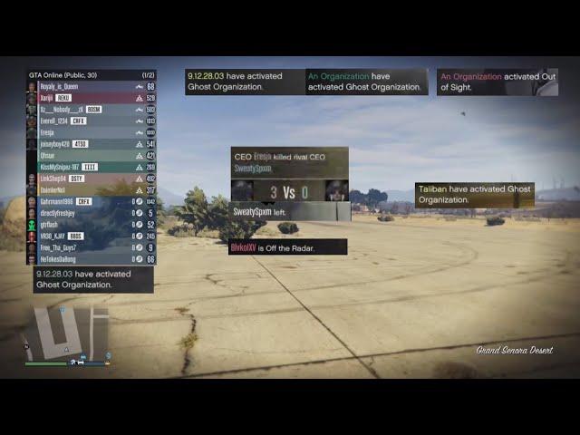 Ghost Organization tryhards coming #gta #gtaonline #gta5 #grandtheftauto #viralvideo