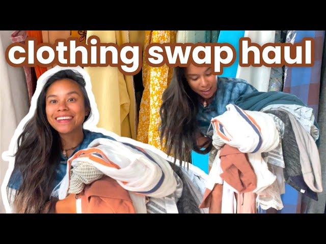 TRASH TO TREASURE {Clothing Swap HAUL} Sustainable FASHION Alternatives