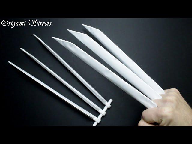 How to make Wolverine Claws out of paper