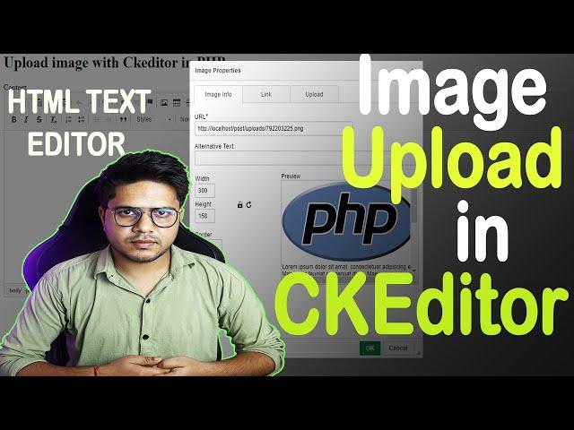 How to upload image in CKEditor using PHP | File Upload with HTML text editor - CKEditor