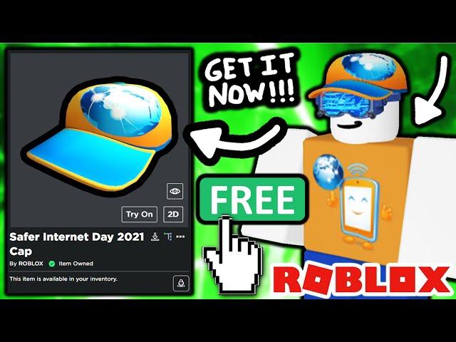 FREE! HOW TO GET Safer Internet Day 2021 Cap! (ROBLOX)