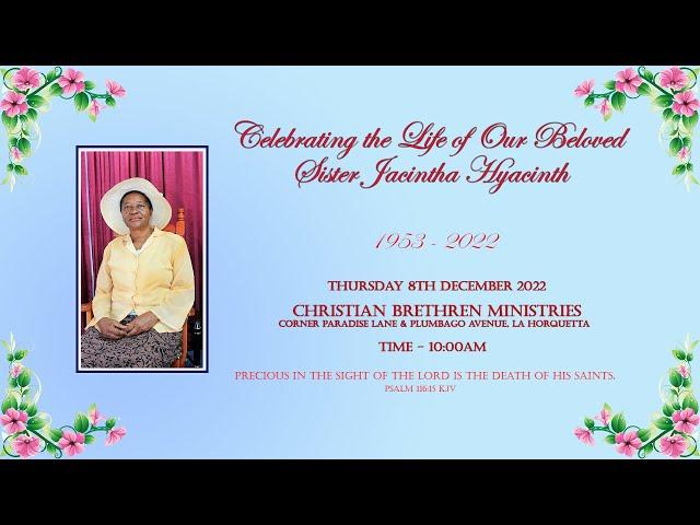 Celebrating the Life of Sister Jacintha Hyacinth