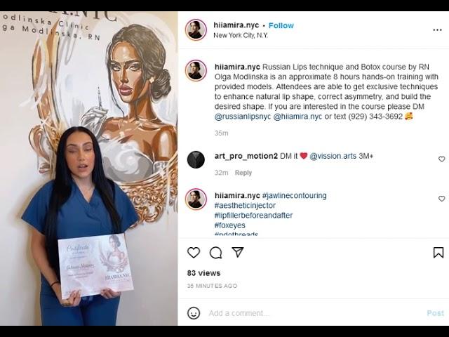 Russian Lip Technique Course by RN Olga Modlinska - Russian Lips NYC - Manhattan 1