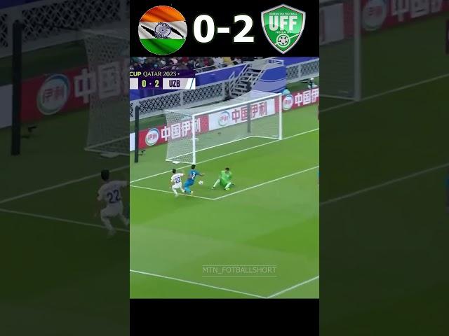 India 0   3 Uzbekistan AsianCup2023 #shorts