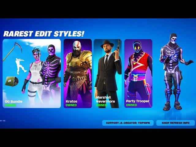 The RAREST Fortnite Edit Styles!