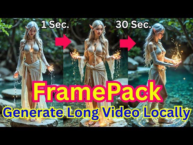 FramePack Run In Gradio & ComfyUI - Generate Long Length image2Video AI Video - Installation Guide