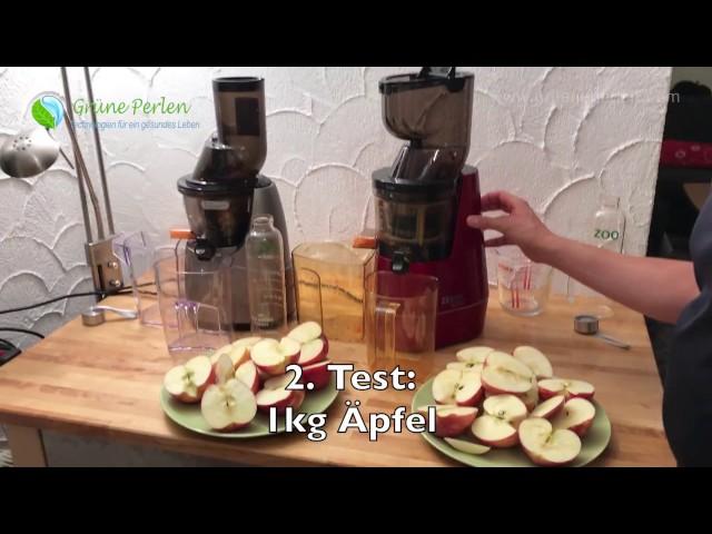 Whole Slow Juicer Test  Zebra vs  Kuvings B6000 | GrünePerlen.com