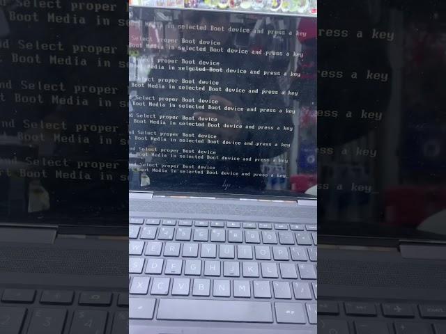 Reboot and select proper Boot device