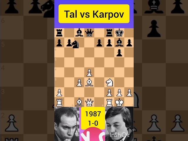 Tal vs Karpov, 1987 #chess