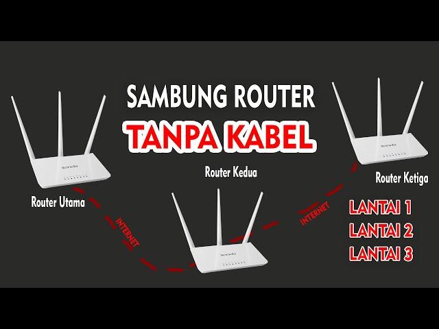 Cara menyambung router tanpa kabel