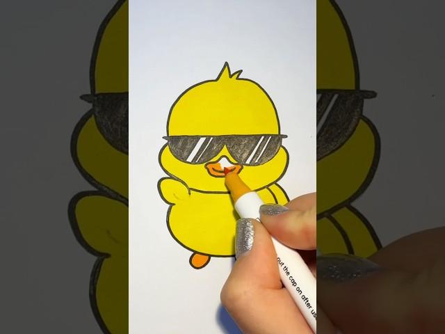 How to draw a cool duck  Step by step drawing