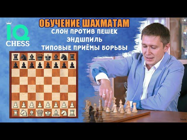 Слон против пешек. Эндшпиль. Типовые приемы борьбы. Школа Шахмат IQChess. МГ Артем Ильин.
