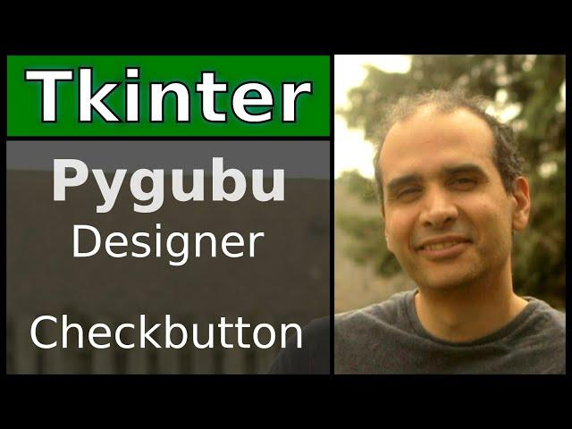 Tkinter - Pygubu Designer - Checkbutton