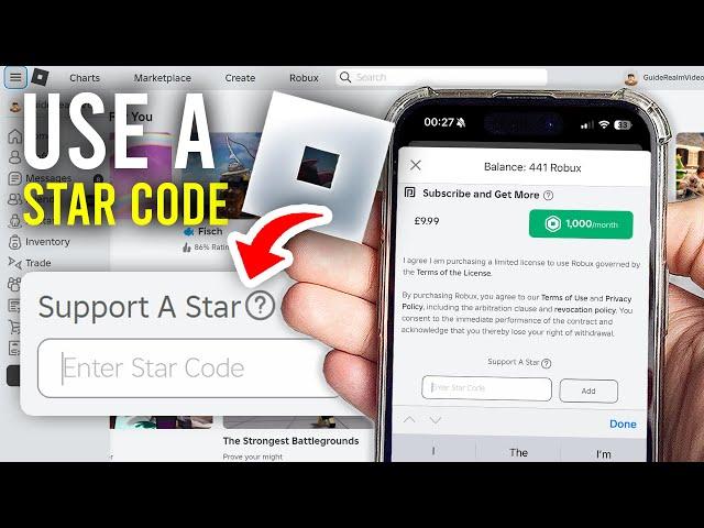 How To Use Star Code In Roblox Mobile - Full Guide