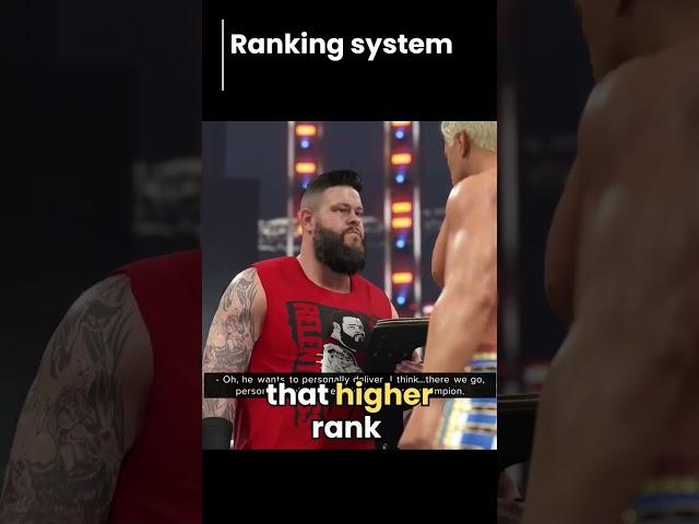 WWE 2k23 Universe Mode Idea: Ranking System