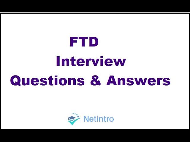 Cisco FirePower FTD Interview Questions and Answers