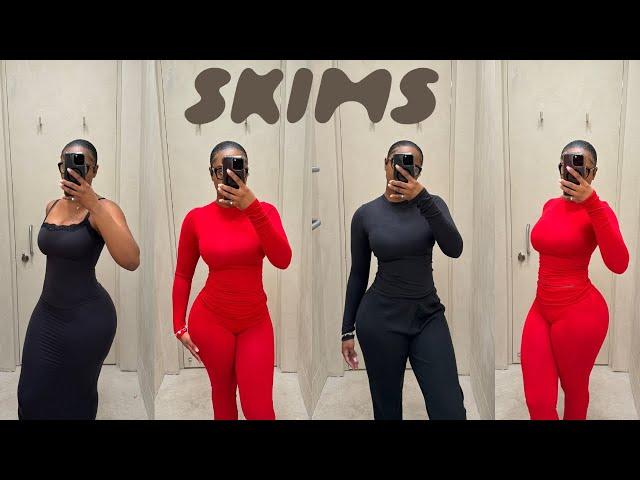 SKIMS TRY-ON HAUL | FALL SETS, DRESSES, AND MORE | SKIMS BASICS