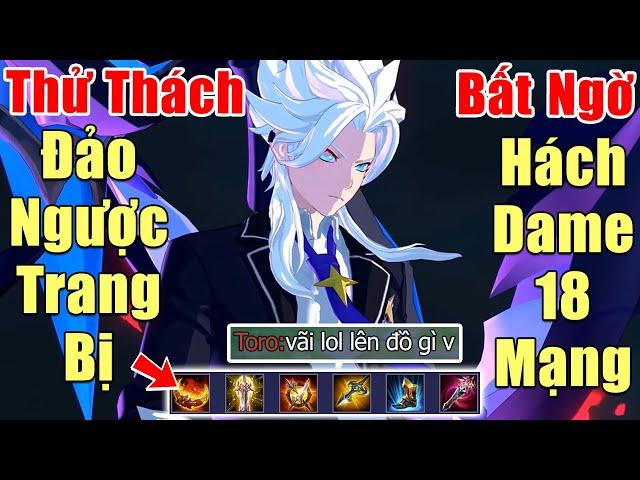 [Gcaothu] Thử thách đảo ngược trang bị Nakroth cái kết sẽ ra sao - Bất ngờ dame cực khỏe ăn 18 mạng