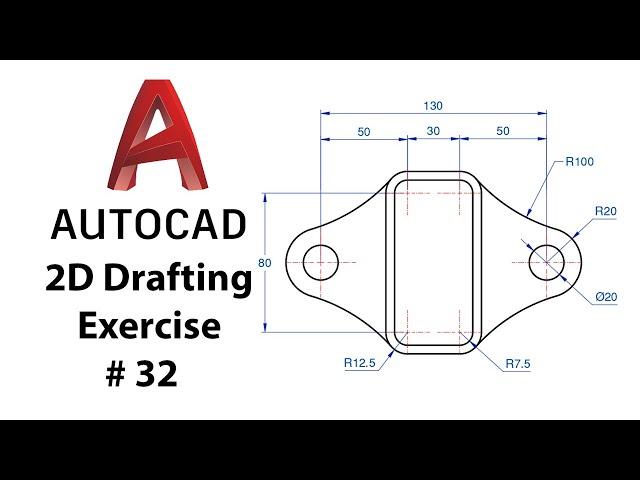 AutoCAD 2D Drafting Exercise # 32 - Basic to Advance in Hindi