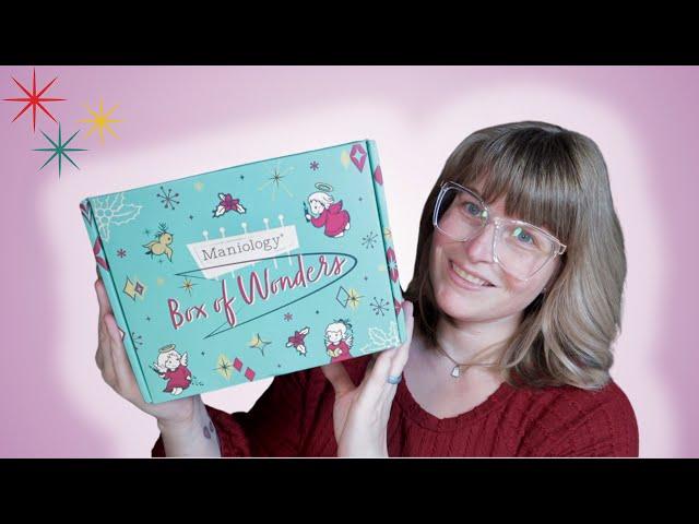 Box of WONDERS Unboxing ️ | Holiday Countdown Nail Art Box by Maniology | 2024