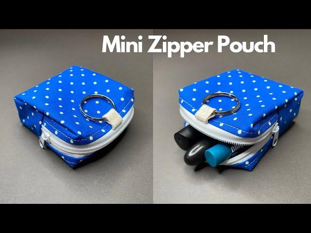 ️ How to sew a cute Zipper Pouch / Mini Zipper Pouch Bag - Great Tips and Tricks