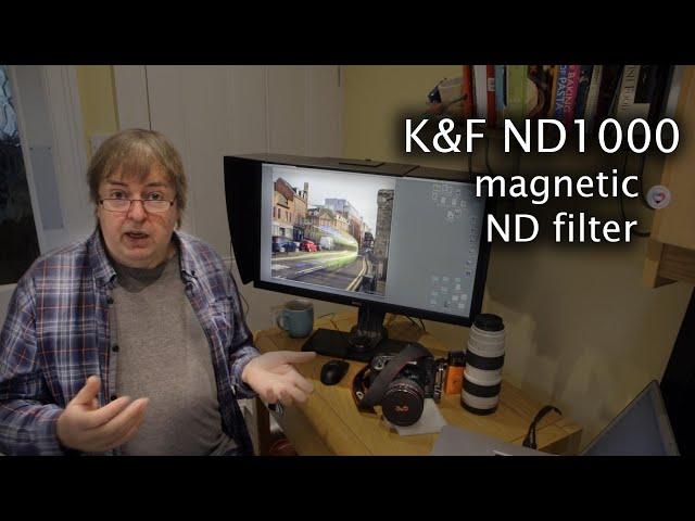 Magnetic attachment ND1000 filter - quick fit neutral density filter for long exposures - 10 stop