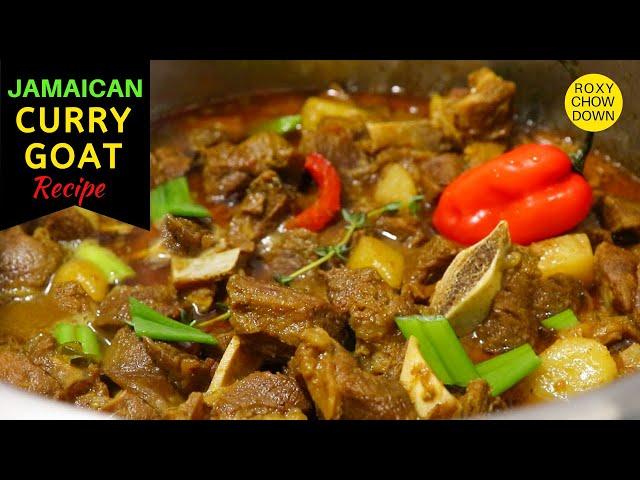 HOW TO MAKE THE BEST Jamaican CURRY GOAT! (Authentic Step by Step Recipe!!) - Roxy Chow Down