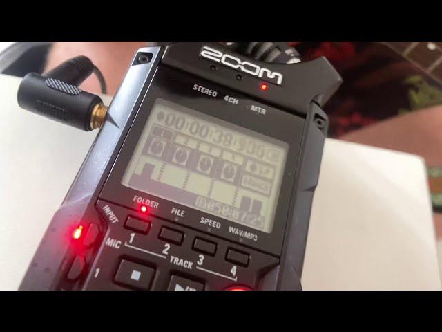 Zoom H4n pro - acoustic guitar, voice and drums - multitrack test.