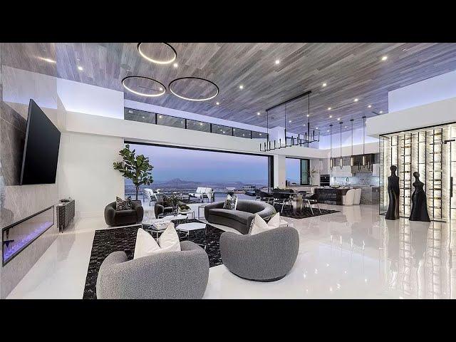 Sky Fall New Single-Story Modern home with stunning views in Henderson Asks $12,500,000