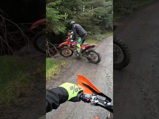 When you follow a professional enduro rider 