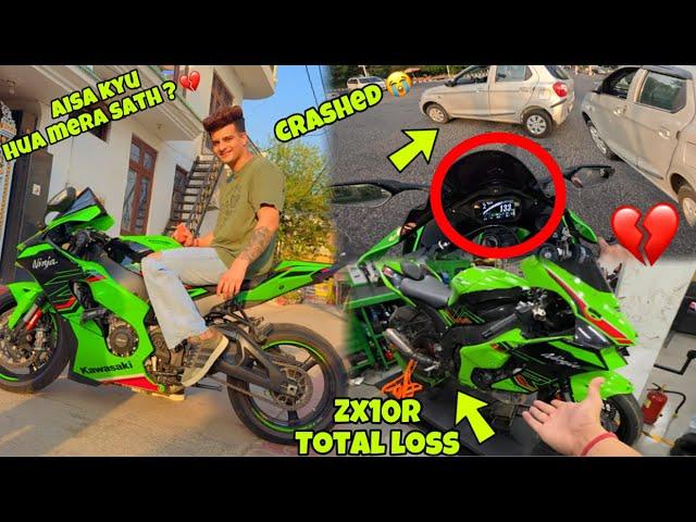 Zx10r Total Loss  I thought it would be like this  || finally now it will come back ️ || Wait ...