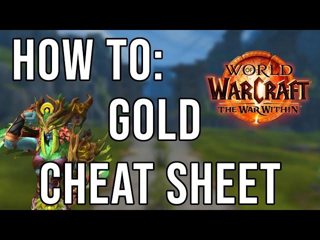 How to use The GOLD CHEAT SHEET ;)