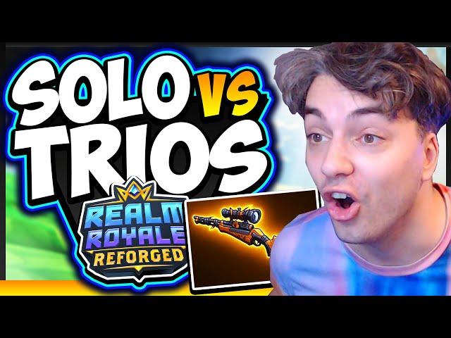 Solo VS Trios is literally IMPOSSIBLE... right? | Realm Royale Reforged