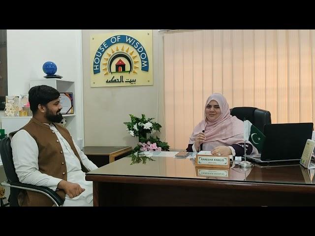 Quality Education at House of Wisdom School | Exclusive Interview with Dr Fareeha Khalid, Principal.