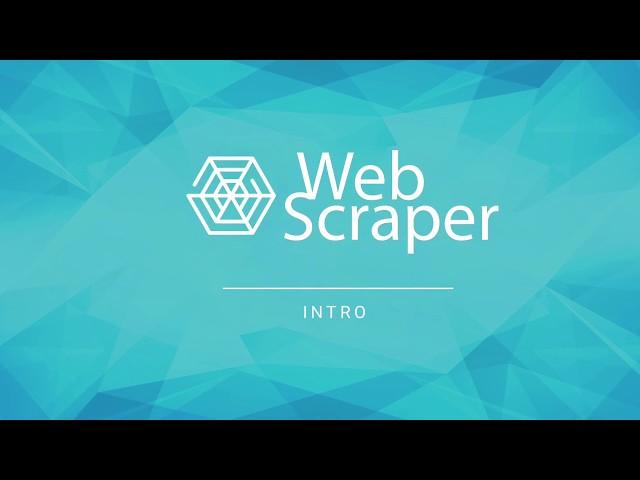 Web Scraper intro tutorial