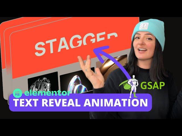 TEXT REVEAL ANIMATION WITH GSAP - Elementor Wordpress Tutorial Flex Container